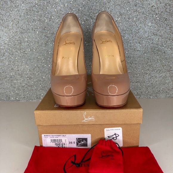 🎈SOLD 🎈Louboutin nude Bianca patent Pumps - Picture 5 of 8